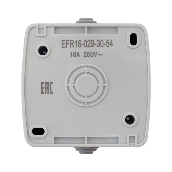 Розетка 1-м ОП Мурманск 16А IP54 с заземл. защ. шторки с крышкой сер. EKF EFR16-029-30-54