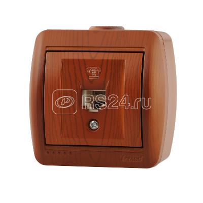 Розетка телефонная 1-м ОП Nata RJ11 сосна LEZARD 710-0800-137