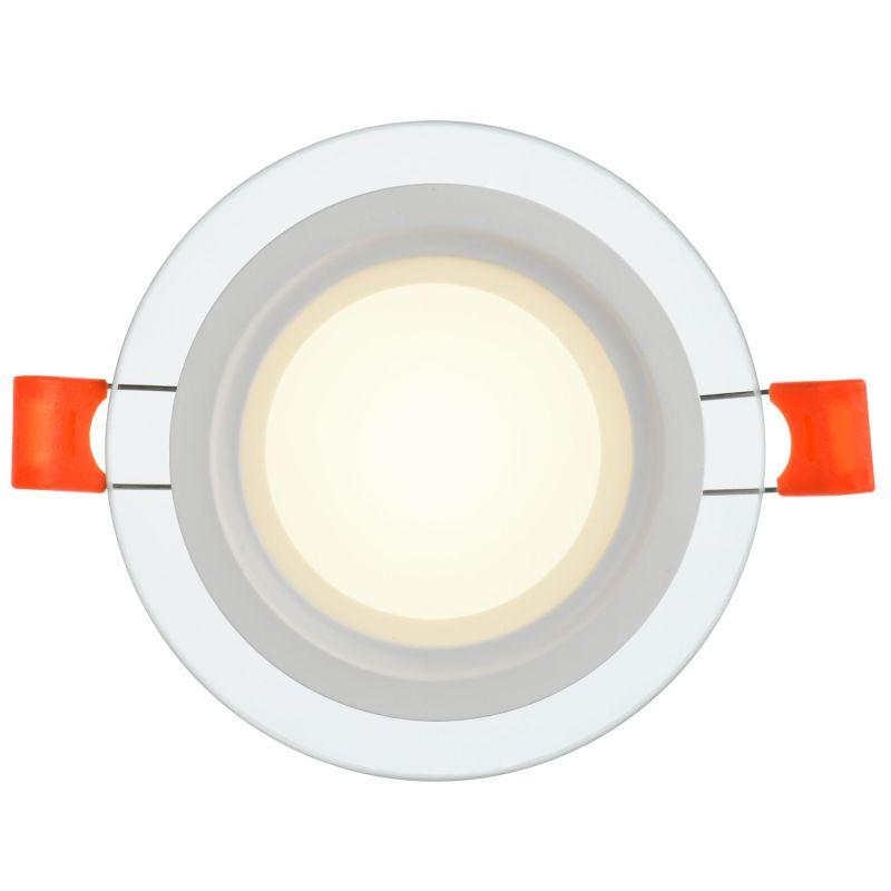 Светильник светодиодный ДВО 1620 6Вт 4000К IP20 встраив. со стекл. круг IEK LDVO0-1620-06-4000-K01