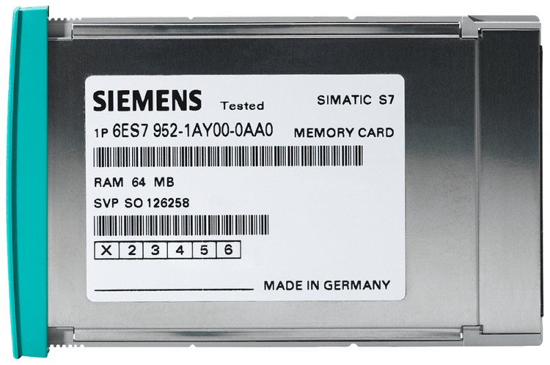 Карта памяти SIMATIC S7 для S7-400 длинное исполнение 5В FLASH-EPROM 2Мбайт Siemens 6ES79521KL000AA0