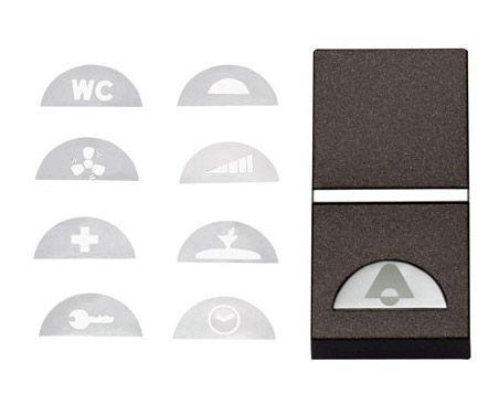 Шильдик с символом "Точка" ABB 2CLA200460N1101