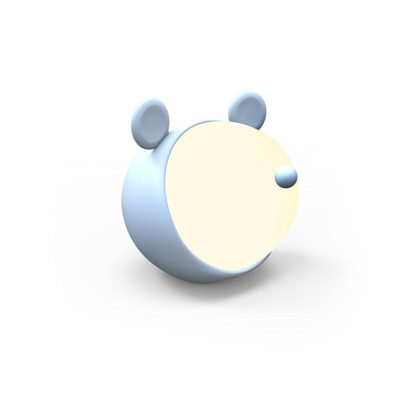 Светильник настольный Qplus 5Вт 2700-6000К 200лм 5В аккум. Li-ion 1200мА.ч диммир. ночник голуб. GAUSS NN7026