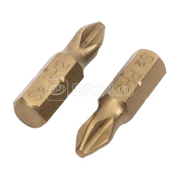 Бита "Phillips" РН2 25мм S2 Pro (уп.2шт) ИНТЕРСКОЛ 0411 017