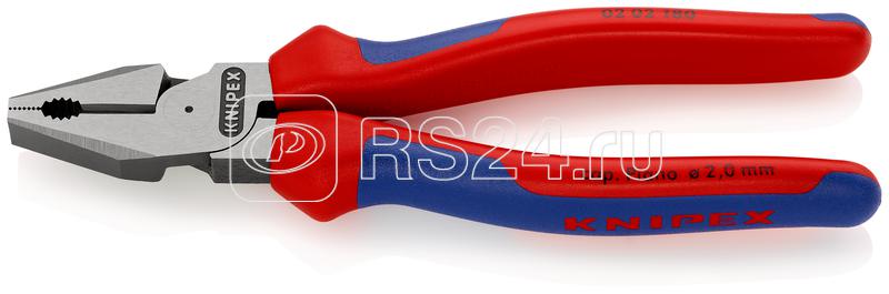 Плоскогубцы комбинированные особой мощности L-180мм Knipex KN-0202180 Плоскогубцы комбинированные особой мощности L-180мм Knipex KN-0202180