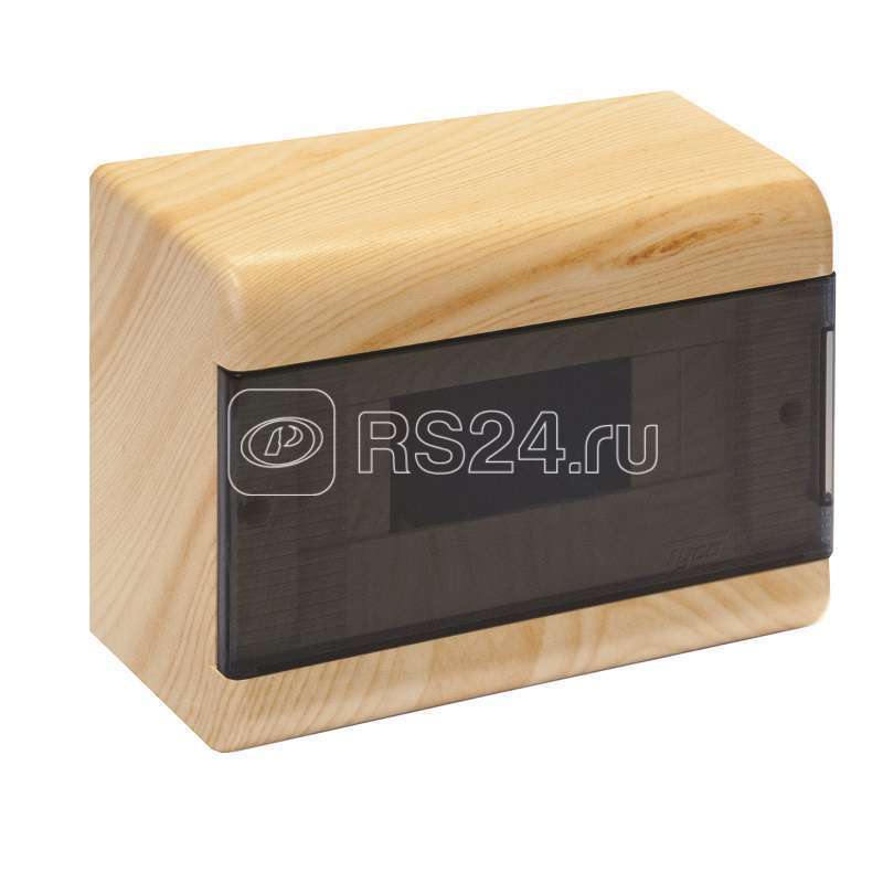 Щиток ОП Тусо 9мод. с прозр. двер. 222х160х93мм IP40 сосна на светл. основе Рувинил 68029-27М