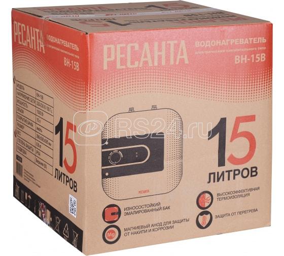 Водонагреватель накопительный ВН-15В Ресанта 74/5/6