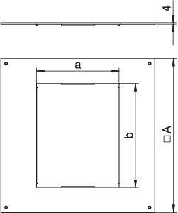 Крышка для основан. монтажная оцинк. DUG 250-3 6 OBO 7400463
