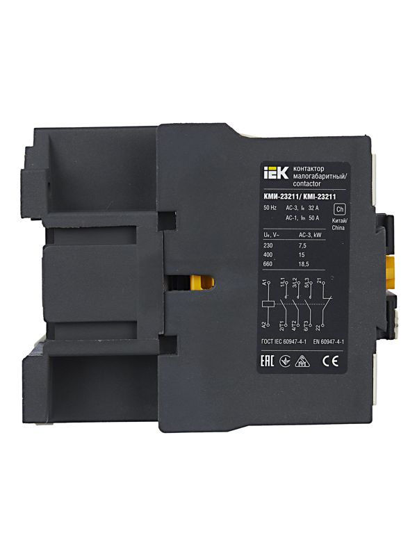 Контактор КМИ-23211 32А 230В/АС3 1НЗ KARAT IEK KKM21-032-230-01