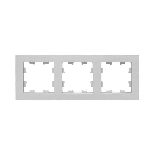 Рамка 3-м Эпика пластик алюм. EKF UP1-FPA-03