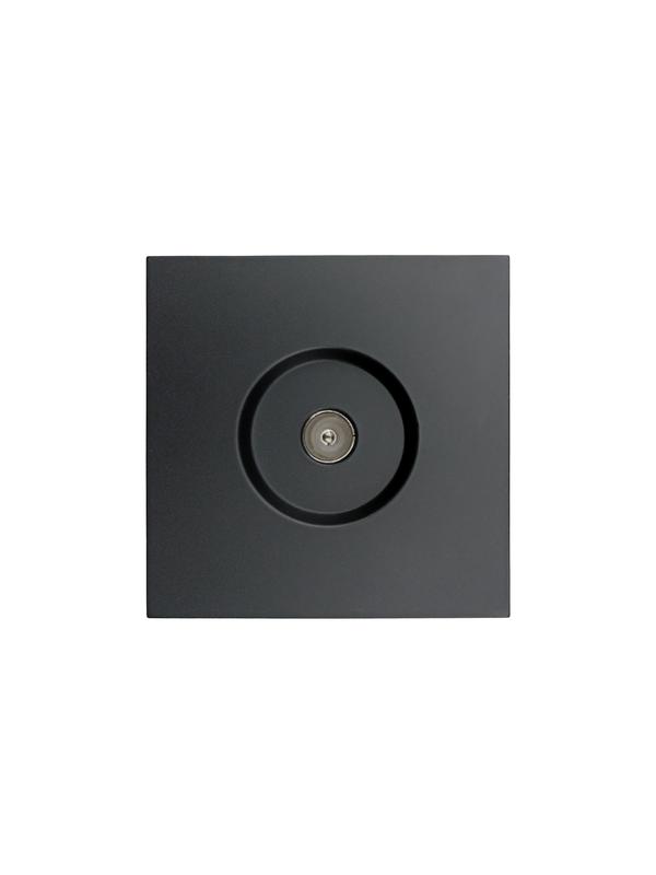 Розетка ТВ оконечная СП ZIMA IP20 черн. бархат LEZARD 704-4288-130