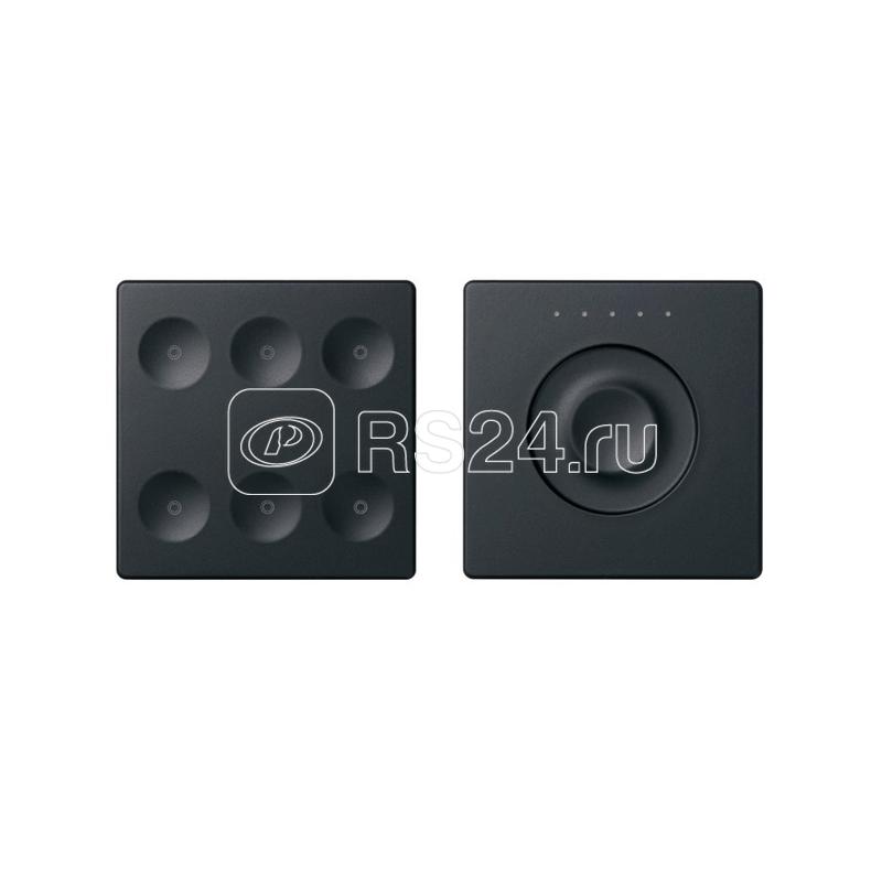 Комплект выключателя 6-кл. сенсорн. + регулятор LON; RJ12 графит Simon82 Sense 8000671-038
