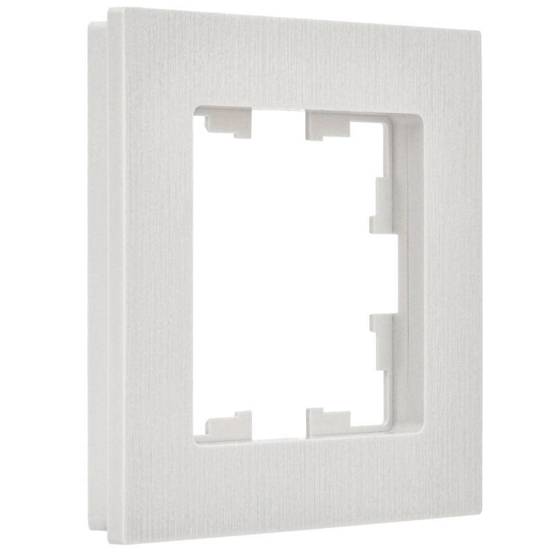 Рамка 1-м BRITE РУ-1-Бр бел. рифленый IEK BR-M12-51-K01