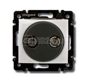 Розетка телевизионная оконечная TV/FM СП Valena 10дБ механизм сл. кость IEK 695620