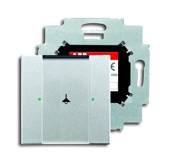 Сенсор 1-кл. 6125/01-83-500 с коплером в комплекте серебристый алюм. ABB 2CKA006115A0207