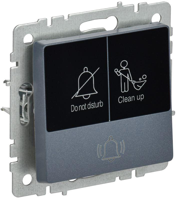 Кнопка звонка BRITE 10А ВС10-1-9-БрМ для отелей с индик. механизм маренго IEK BR-V14-2-10-K35