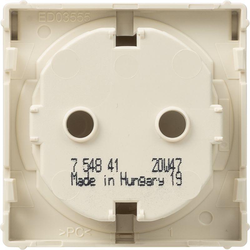 Панель лицевая Valena Life для розетки 2К+З с крышкой сл. кость Leg 754841