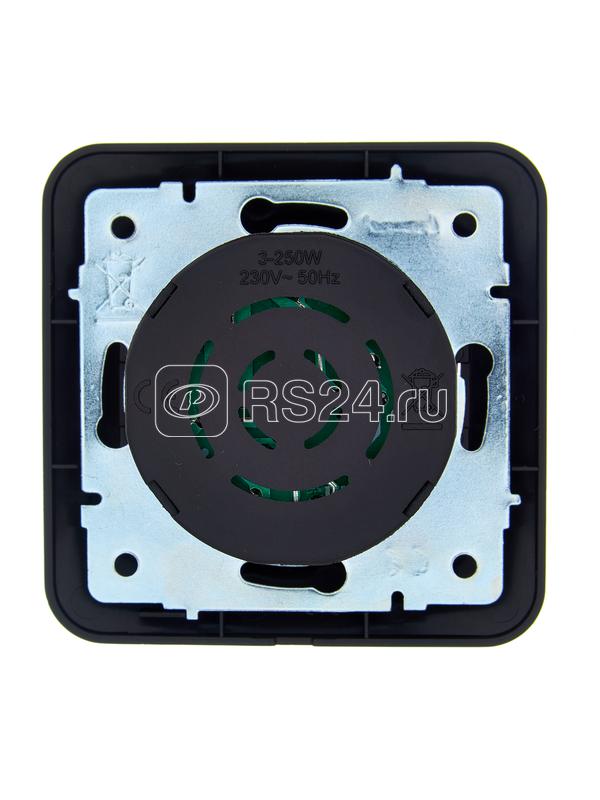 Светорегулятор повор-нажим. СП ASTI для LED ламп в сборе черн.бархат LEZARD 7081-4242-163