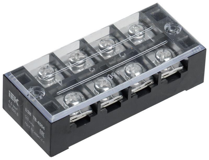 Блок зажимов БЗН ТВ-4504 4.5кв.мм 45A 4 пары IEK YZN41-04-004-K02
