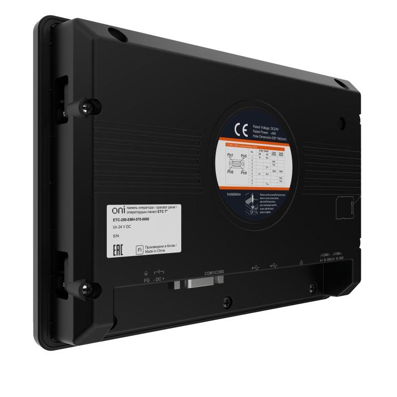 Панель оператора общепром. ETC 7дюйм металл Ethernet ONI ETC-250-EMH-070-0000