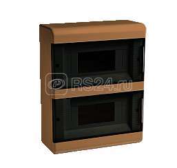 Щиток ОП Тусо 18мод. с 2-мя двер. 222х277х93мм корич. Рувинил 68018К