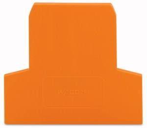 Пластина торцевая промежут. 60х60мм оранж. WAGO 281-309