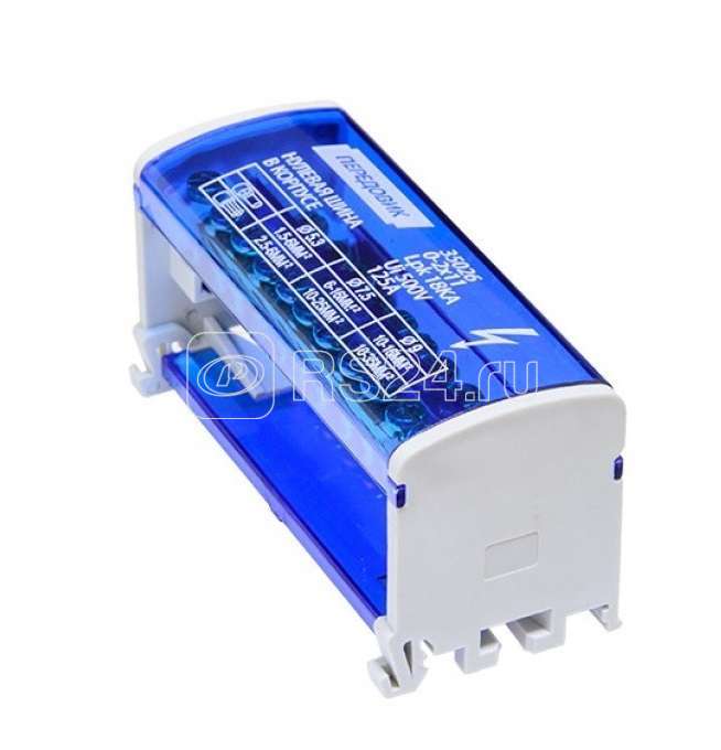 Шина нулевая в корпусе 2х11 латунь Передовик 35026