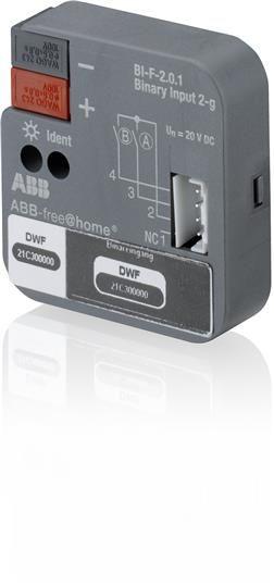 Вход бинарный BI-F-2.0.1 2-кан. дискретный вход free@home FM ABB 2CDG510002R0011