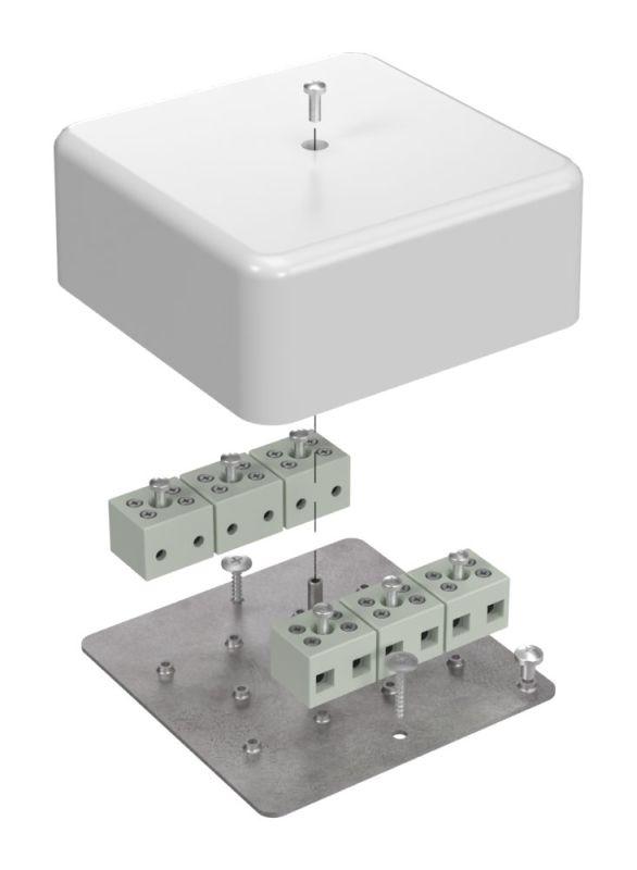 Коробка огнестойкая для кабель-канала 40-0470-FR6.0-12 Е15-Е60 103х103х45 Промрукав 40-0470-FR6.0-12-Е60