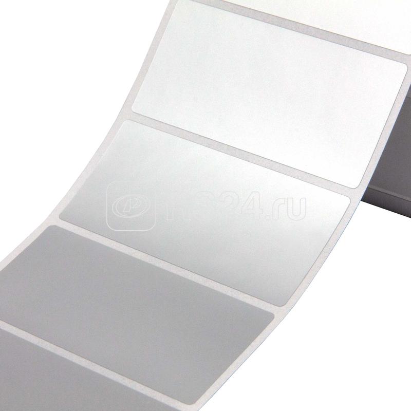 Этикетка 30х15 в рулоне усиленный адгезив химстойкий полиэстер металлик матов. DKC TAP3015MR