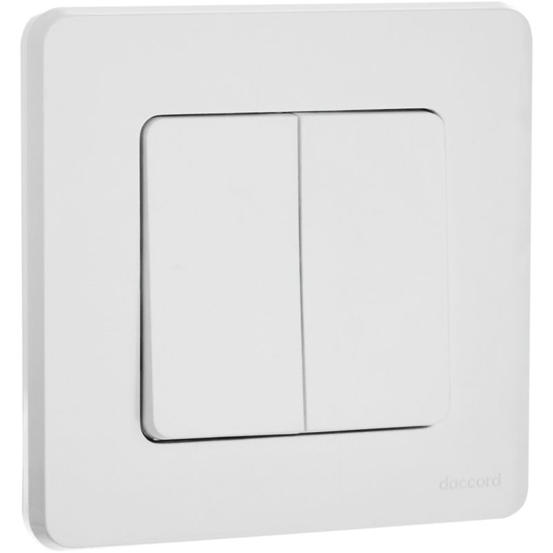 Выключатель 2-кл. Inspiria 10А IP20 250В 10AX механизм бел. IEK 673620