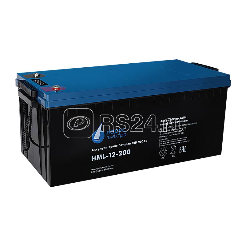 Батарея аккумуляторная HML-12-200 свинцово-кислотная 12В/200А.ч ПарусЭлектро HML-12-200