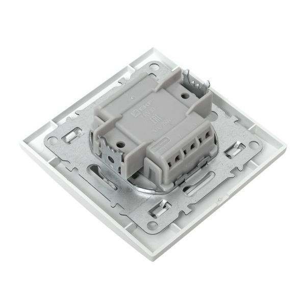 Выключатель 2-кл. СП Минск 10А IP20 бел. Basic EKF ERV10-023-10