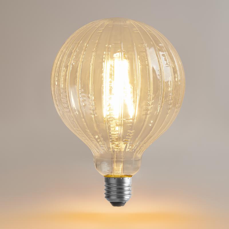 Лампа светодиодная филаментная Loft 271 YX-G125175LXFEC01 4Вт 2200К E27 DIM Voltega 8575