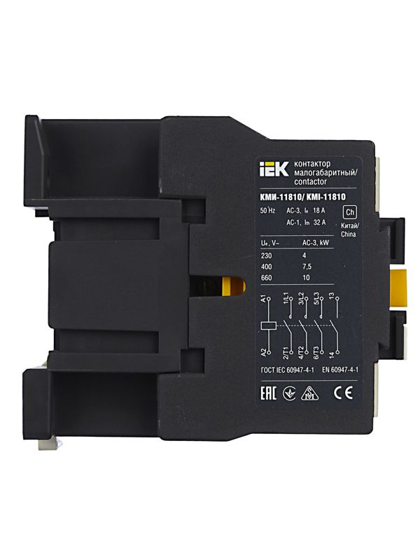 Контактор КМИ-11810 18А 24В/АС3 1НО KARAT IEK KKM11-018-024-10