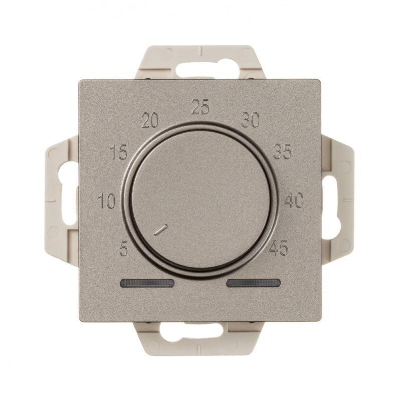 Механизм термостата ATLASDESIGN электрон. теплого пола с датчиком 10А шампань SchE ATN000535