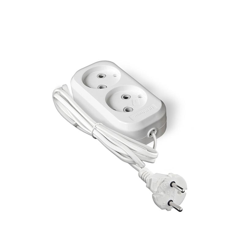 Удлинитель 2х2м без заземл. 6А IP20 У6-011 ШВВП 2х0.75 UNIVersal 9631911