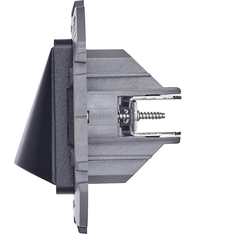 Вывод кабеля Inspiria с зажимом для крепления антрацит IEK 673893