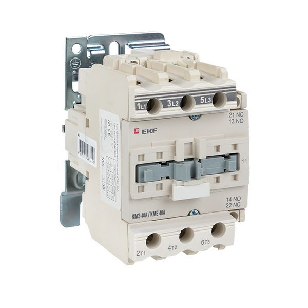 Контактор КМЭ 40А кат. 195.5-253В AC 1НО+1НЗ EKF ctr-s-40-220