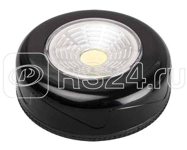 Светильник светодиодный TF3-L1W-bk пушлайт 1Вт COB 7500К IP20 60лм 3хAAA (не в компл.) черн. ФАZА 5027244