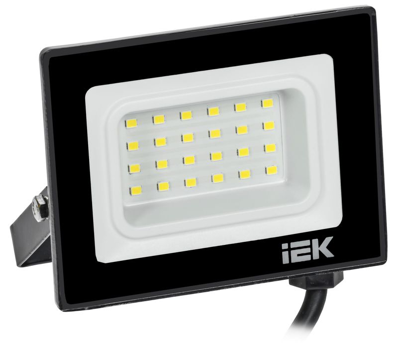 Прожектор светодиодный СДО 06-20 6500К IP65 черн. IEK LPDO601-20-65-K02