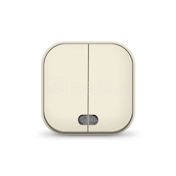 Выключатель 2-кл. 1п ОП 10А IP20 с подсветкой сл. кость IONICH 1426