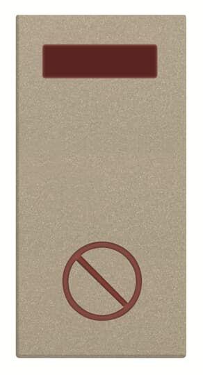 Светосигнализатор с LED лампой "Не беспокоить" 1мод. Zenit шампань ABB 2CLA218040N1901