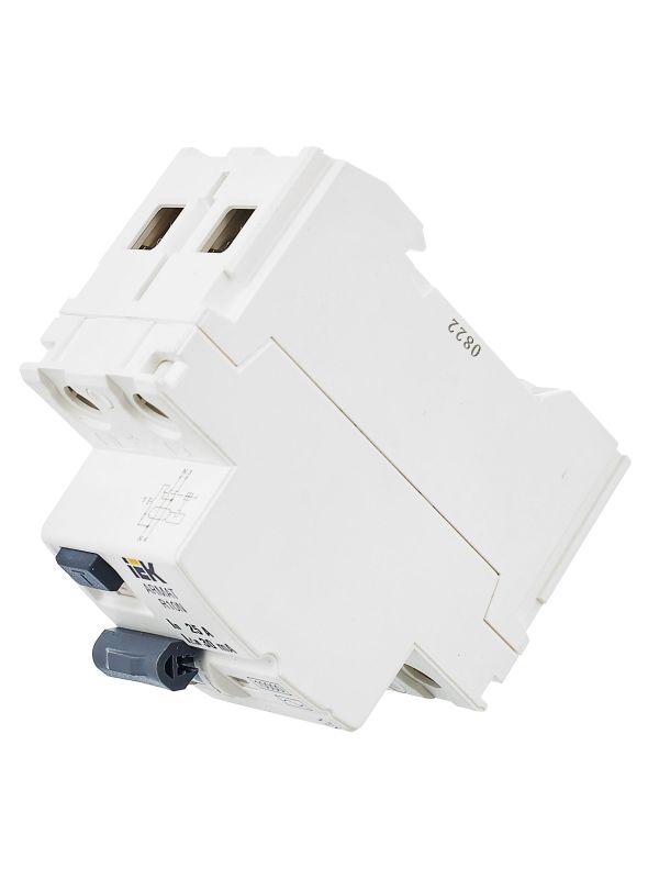 Выключатель дифференциального тока (УЗО) 2п 25А 30мА тип AC ВДТ R10N ARMAT IEK AR-R10N-2-025C030