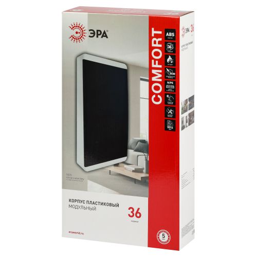 Корпус навесной COMFORT ЩРН-П-36 IP41 пластик. прозр. крышка бел. Эра Б0067248