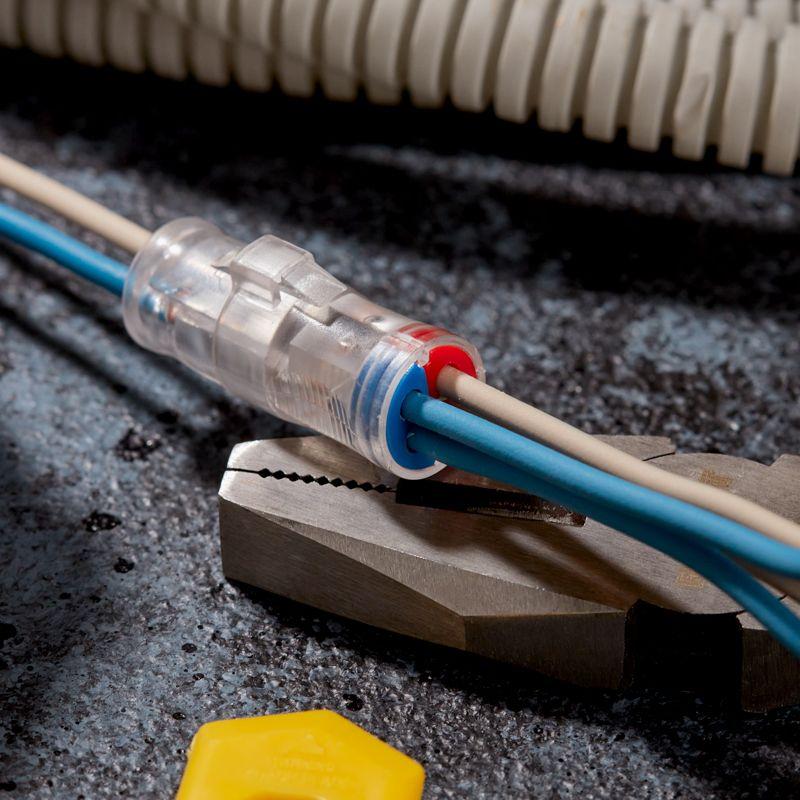 Экспресс-клемма проходная разъемная СМК 2273-2x2R 2п 2х2-проводная 0.5-2.5кв.мм (блист.5шт) Rexant 07-5243-5