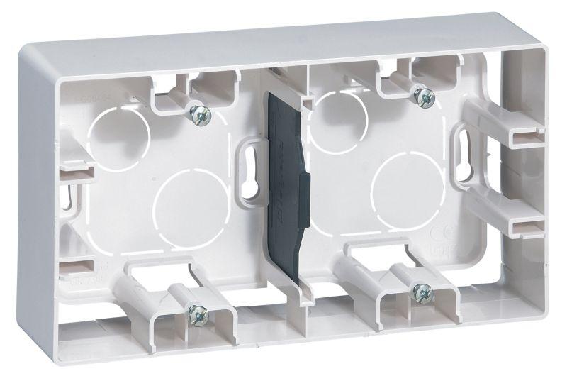 Коробка 2-м ОП Etika бел. IEK 672530