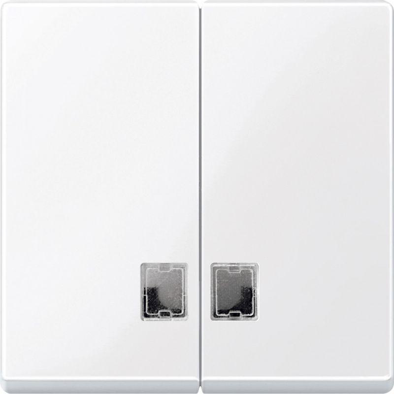 Клавиша Merten двойн. с окнами для символа SchE MTN438525