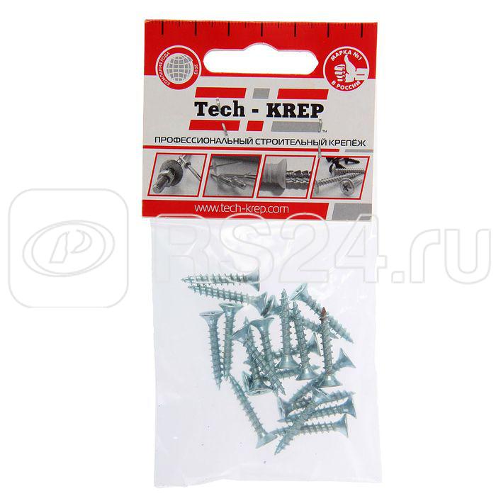 Шуруп универсальный 3.5х30 с потайной головкой цинк. (пакет) (уп.20шт) Tech-Krep/Zitar 102419