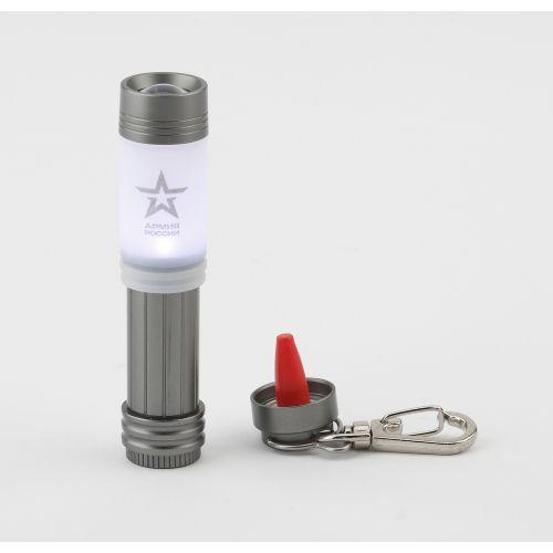 Фонарь BB-702 АРМИЯ РОССИИ брелок Снайпер алюм. 3хLR44 в компл. блист. ЭРА Б0030184