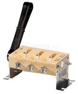 Выключатель-разъединитель ВР32-31 А 20220-00 УХЛ3 100А несъемная боковая рукоятка 2п на одно направление IP00 Электротехник ET000030